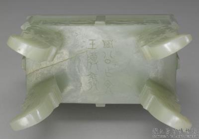 图片[2]-Jade square ding cauldron of “Wen Wang”, Qing dynasty (1644-1911)-China Archive